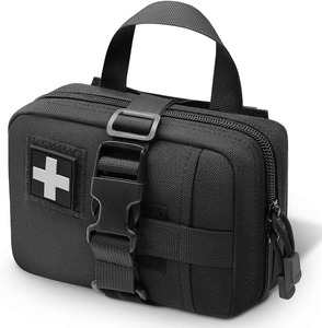 Pochette de rangement tactique imperméable pour premiers secours avec organiseur de médicaments compact en cuir pour les voyages d'urgence et les activités de plein air, à vendre - Product Image 1