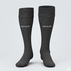 New Design Breathable Anti-Bacterial Crew Length Thick Knit Spandex/<b>Polyester</b> Athletic <b>Socks</b> with Custom Logo Print - Product Image 1