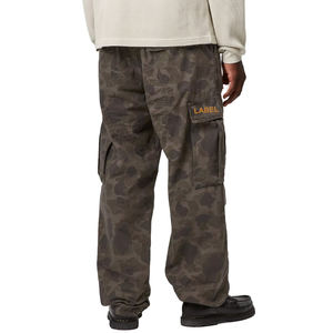 Men Cargo Pants Camo <b>Ripstop</b> Cotton Relaxed Fit Multi Pocket Streetwear Workwear Tactical Cargo <b>Trousers</b> Custom OEM Premium Wear - Product Image 2