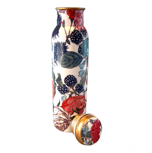 Pastel Marble <b>Copper</b> Water <b>Bottle</b> Abstract Swirl Art Reusable Metal <b>Drink</b> Flask Modern Hydration Travel Gift Design - Product Image 5