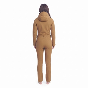 Traje de Nieve Impermeable de una Pieza para Mujer, a Prueba de Viento, Transpirable, con Capucha, de Nailon, para Esquí - Product Image 4