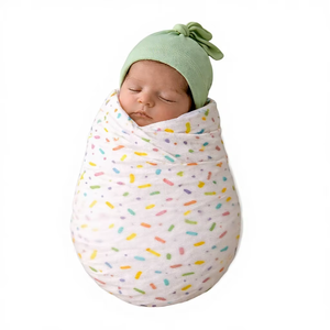 100% Bamboo Baby Swaddle Blanket Customizable Unisex Newborn <b>Wrap</b> Ultra Soft Breathable Lightweight Infant Swaddle - Product Image 1