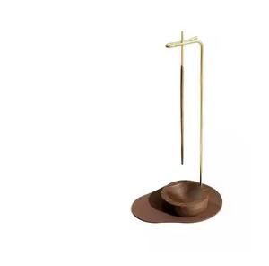 Brûleur d'encens en métal durable et écologique avec poignée, style indien, pour la maison, le temple et les usages religieux - Product Image 3