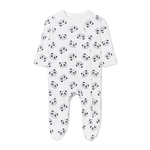 Long Sleeve Unisex Baby Crossover Bodysuit 100% Cotton Anti-Bacterial Eco-Friendly Snap Button Side Closure Cross Shape Infant - Product Image 2