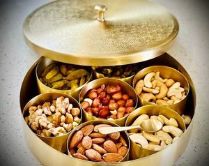 Metal <b>Masala</b> <b>Box</b> For Everyday Kitchen Spice Storage With Multiple Sections And Easy To Clean Surface - Product Image 1