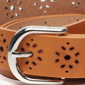 Cinturón Casual de Cuero Vacuno de Grano Completo para Hombre con Hebilla Cuadrada de Aleación, Transpirable y de Alta Calidad - Product Image 5