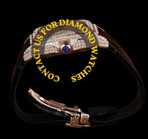 Montre de luxe tendance à cadran carré en moissanite, bracelet en cuir noir et affichage de la date, semi-sertie de diamants – Meilleure vente - Product Image 3