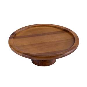 Support à gâteau rond en bois, fait main et écologique, pour usage en boulangerie - Product Image 4