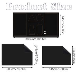 Tenda Oscurante 100% Nera per Finestre, Senza Foratura, per Copertura Finestre - Product Image 6