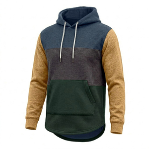 Sweat à capuche longue queue personnalisé en tissu polaire, avec logo sur mesure, production OEM/ODM - Product Image 1