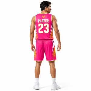 Uniforme de Baloncesto de Alto Rendimiento, Conjunto de Camiseta y Pantalones Cortos con Estampado Personalizado, Ropa Deportiva Transpirable de Poliéster para Clubes y Equipos - Product Image 5
