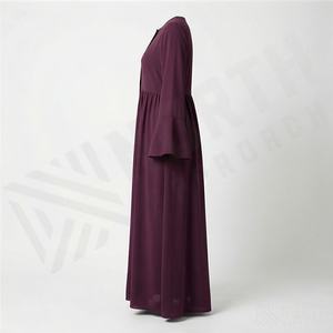 Nouvelle robe Abaya musulmane pour femmes, vêtements personnalisés, design uni avec plis, mode modeste de haute qualité - Product Image 3