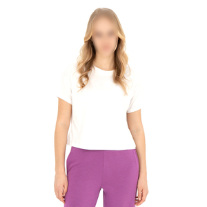 Camisetas Lisas Blancas Transpirables de Último Diseño a Precio Razonable para Mujer, Cuello Redondo, Manga Corta, Ajustadas, para Verano - Product Image 1