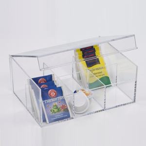 Organisateur de sachets de thé en acrylique transparent à 6 compartiments - Product Image 2