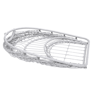 Sedia a dondolo blu per interni/esterni con sedia a dondolo in vimini e Patio elegante sedia da appendere per la casa o il giardino - Product Image 2