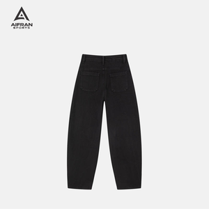 Jeans en denim coupe bootcut Aifran pour hommes, coupe slim, jambe évasée, style classique, pantalon décontracté, vente en gros OEM - Product Image 5