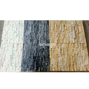 Panneau mural en pierre de marbre moderne, texture d'ardoise, revêtement décoratif, carrelage en mosaïque pour mur intérieur, cuisine, salle de bain, salon - Product Image 5