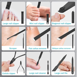 Premium 18Pcs Professional Stainless Steel Manicure and Pedicure Set Luxury <b>Case</b> <b>Nail</b> Cutter Grooming Kit for Wholesale - Product Image 2