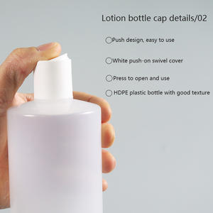 Botella cilíndrica de HDPE de 500ml, tapa giratoria para loción, tóner, eliminador de esencia de <span class=keywords><strong>maquillaje</strong></span>, limpiador Facial, botella de champú - Product Image 5