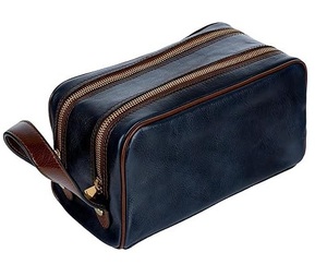 Genuine Leather Wholesale Dopp <b>Kit</b> Travel Pouch Beauty Zipper Cosmetic <b>Bags</b> Women's Makeup <b>Bag</b> Men's Toiletry <b>Bag</b> - Product Image 1