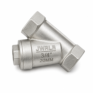 Filtro de Tubería Tipo Y de Acero Inoxidable de 3/4 Pulgadas (20 mm) con Conector Roscado para Agua, Aceite, Gas, Aire, Partículas y Sedimentos - Product Image 2