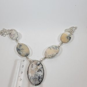 Elegante Colgante de Ágata Dendrítica Dorada Vintage Hecho a Mano con Engaste de Plata de Ley 925, Joyería de Piedras Preciosas para Compromiso, Regalo para Ella - Product Image 2