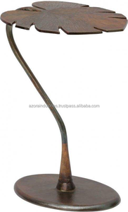 Azora Industries-Mesa auxiliar de metal con forma de hoja, diseño simple, elegante, para el hogar y el hotel, mesita de noche decorativa, sofá, mesa auxiliar - Product Image 3