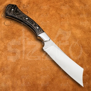 Couteau de chasse et de camping artisanal sur mesure, lame pointue, acier D2, couteau utilitaire OEM EDC avec étui en cuir, meilleur cadeau - Product Image 2