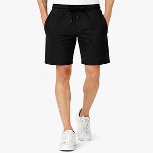 Pantalones cortos casuales de lana para hombre |   Cierre con cordón en la cintura de punto |   Estilo de Tabla Transpirable |   Logotipo Personalizado OEM al por Mayor - Product Image 2