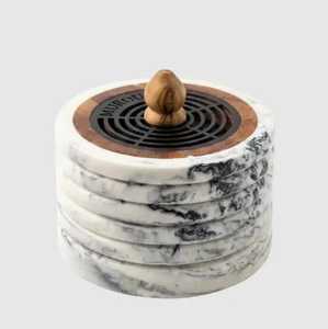 Compre un Juego de Quemadores de Incienso de Resina y Madera de Diseño con Inserto Metálico, Aroma a Sándalo, Ecológico, para Uso en Todas las Estaciones - Product Image 2