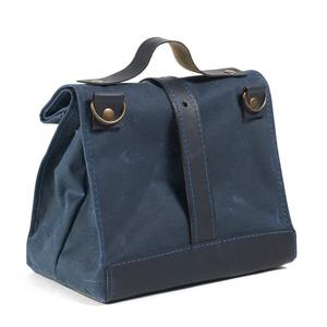 Sac isotherme robuste en cuir et toile, imperméable, avec fermeture éclair, pour le déjeuner, idéal pour l'école et le bureau LCLB-0028 - Product Image 3