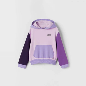 Sweat-shirts à capuche zippés en molleton 100 % coton pour bébés garçons, couleur unie, manches longues, vente en gros - Product Image 1
