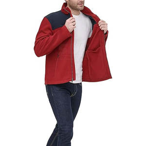 Dernier design, fabrication usine, prix compétitif, veste polaire pour homme, col montant, logo frontal, imperméable, respirante, vente en gros, hiver pour homme - Product Image 5