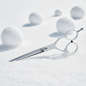 Ciseaux de coiffure professionnels multicolores en acier inoxydable japonais, lame tranchante, pointe droite, pour droitiers - Product Image 3