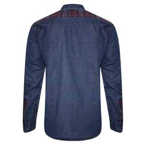 Camisas de mezclilla de moda, de alta calidad, con colores personalizados, de manga larga, estilo vintage, transpirables, para hombre, recién llegadas. - Product Image 3