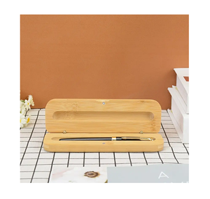 Wholesale Manufacture Wood <b>Pen</b> box Customised Logo Elegant For office Promotional <b>Pen</b> <b>Gifts</b> Packaging Box In Sale - Product Image 1