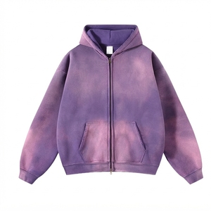 Sudadera con Capucha Unisex de Felpa Francesa 100% Algodón, Lavado Ácido Gris, Estilo Casual, Oversize, Manga Regular, Tejido de Invierno - Product Image 4