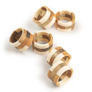 Anillo de servilleta redondo de madera para decoración de mesa, hogar, restaurante, hotel, resort, boda, catering, cena, fiesta, evento - Product Image 4