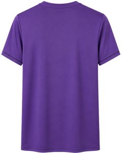 Manufacturer Custom <b>Purple</b> Mens Quick Dry Sports T Shirt Breathable Polyester Gym Running Workout Activewear Plain Fitness Tee - Product Image 2