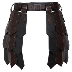 Cinturón Ancho de Cuero Sintético Medieval para Hombre, Estilo Retro, Doble Cara, Armadura de Cintura, para Mercenarios y Caballeros, 2026 - Product Image 2