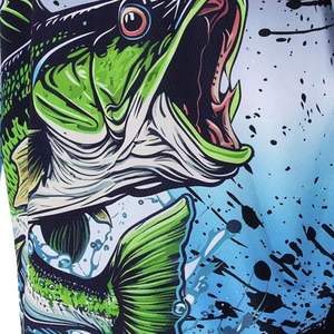 เสื้อฮู้ดดี้ตกปลาแบบกันน้ำ ดีไซน์สั่งทำพิเศษ MOQ ต่ำ พร้อมหน้ากากในตัว ป้องกันแสงแดด UPF 50 ระบายอากาศได้ดี ผลิตจากผ้าสแปนเด็กซ์/โพลีเอสเตอร์ 100% - Product Image 5