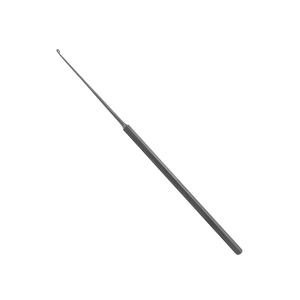 16.5cm Stainless Steel <b>Ear</b> Curette Blunt Curved Manual ENT Surgical Instrument for <b>Ear</b> Canal <b>Cleaning</b> and Otology - Product Image 2