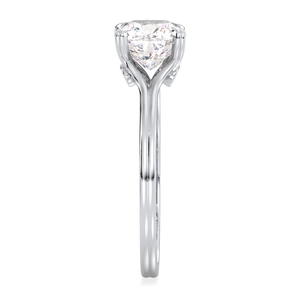 Bague de fiançailles REYES en or blanc 14 carats avec moissanite taille coussin de 1,82 carats, style classique, cadeau de mariage, bijoux fins – Grande Vente - Product Image 5
