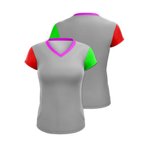 เสื้อเบสบอลซอฟต์บอลคอวีสั่งทำพิเศษจากโรงงาน พิมพ์ลายแห้งเร็ว ผ้าตาข่ายปักตัวอักษรแบบ Tackle Twill ขายส่งชุดกีฬา - Product Image 2