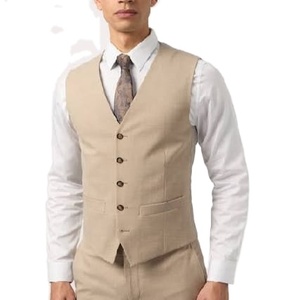 Vente en gros de gilets chauffants en laine sans manches respirants avec logo personnalisé et patchwork à la mode gilets d'hiver pour hommes - Product Image 2