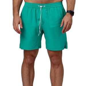 Nueva llegada tejido personalizado estampado en blanco Logo hombres corto gimnasio Fitness Casualc malla pantalones cortos Joggers Fitness Athletic Short - Product Image 1