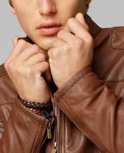 Comfortable Eco-Friendly Polyester/Cotton Bomber <b>Jacket</b> for <b>Men</b> with Windproof Features Relaxed Fit <b>Summer</b> Casual Style - Product Image 4