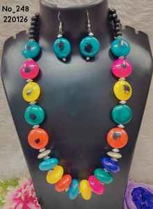 Collar de Cuentas de Aleación Hecho a Mano, Diseño Geométrico Grueso y Moderno, Joyería de Declaración para Regalo - Product Image 6