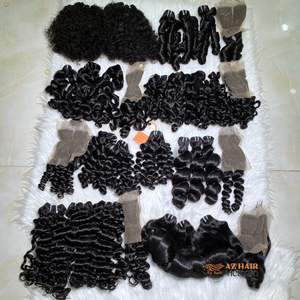 Extensiones de cabello humano vietnamita de alta calidad estilo ondulado Natural rizo de agua ondulado rizado suave sin químicos precio al por mayor - Product Image 6