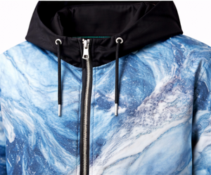 Ensemble de survêtement personnalisé Discover-Impex pour homme, bleu glace texturé, sublimation, veste à capuche et pantalon de jogging, vêtements de sport OEM - Product Image 4